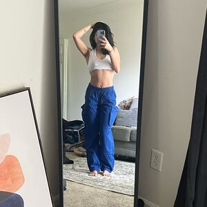 Fashion nova cargo jeans, with tags. Never worn